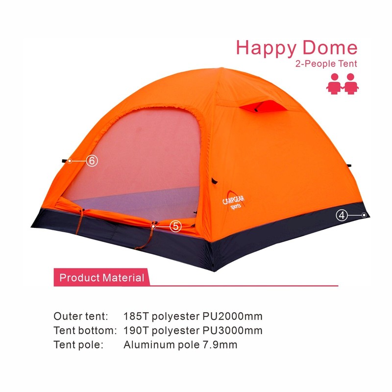 Portable Outdoor Camping 2 Person Waterproof Hiking Folding Dome Tent Green gallery