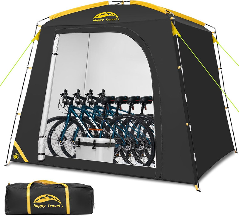 Durable Waterproof Bike Storage Tent for 2-5 Bikes – Easy Setup & Lockable