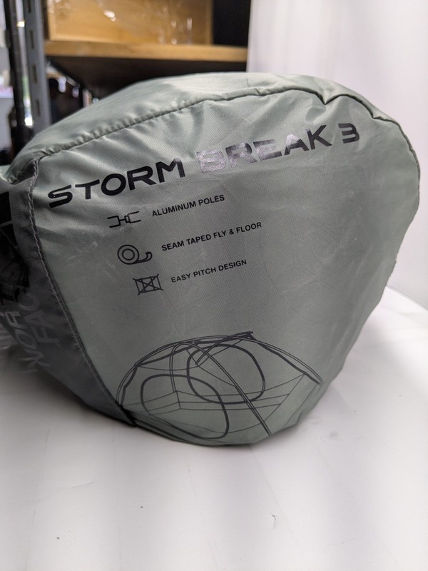The North Face Stormbreak 3 Tent 3 Person Green Aluminum Poles Seam Taped... gallery
