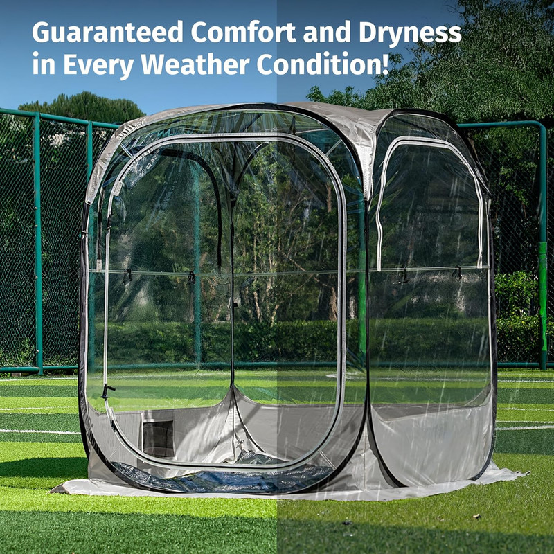Weather Sports Tent for Fishing, Sports Event | Pop up Bubble Tent Instant Sun & gallery