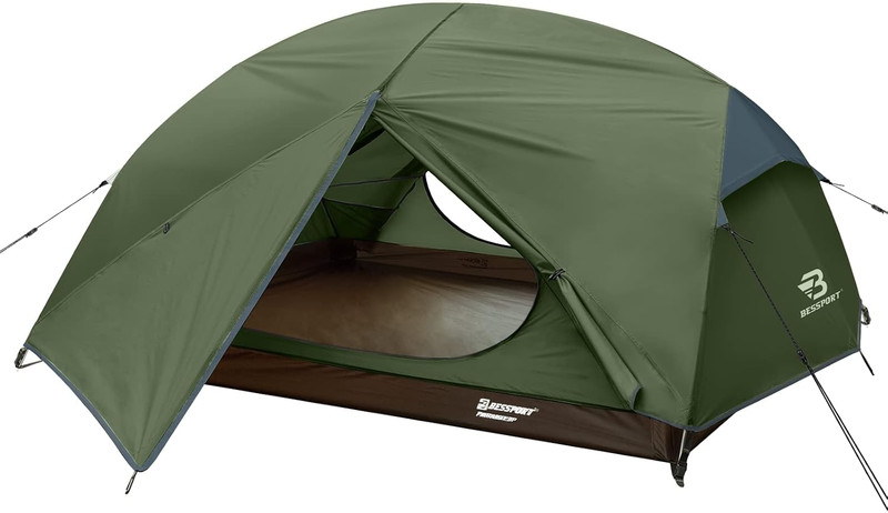 Camping Tent for 2-3 Person, Lightweight Backpacking Tent Waterproof Windproof T