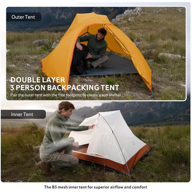 Cloud Up 3 Person Dome Tent – Breathable & Weather Resistant