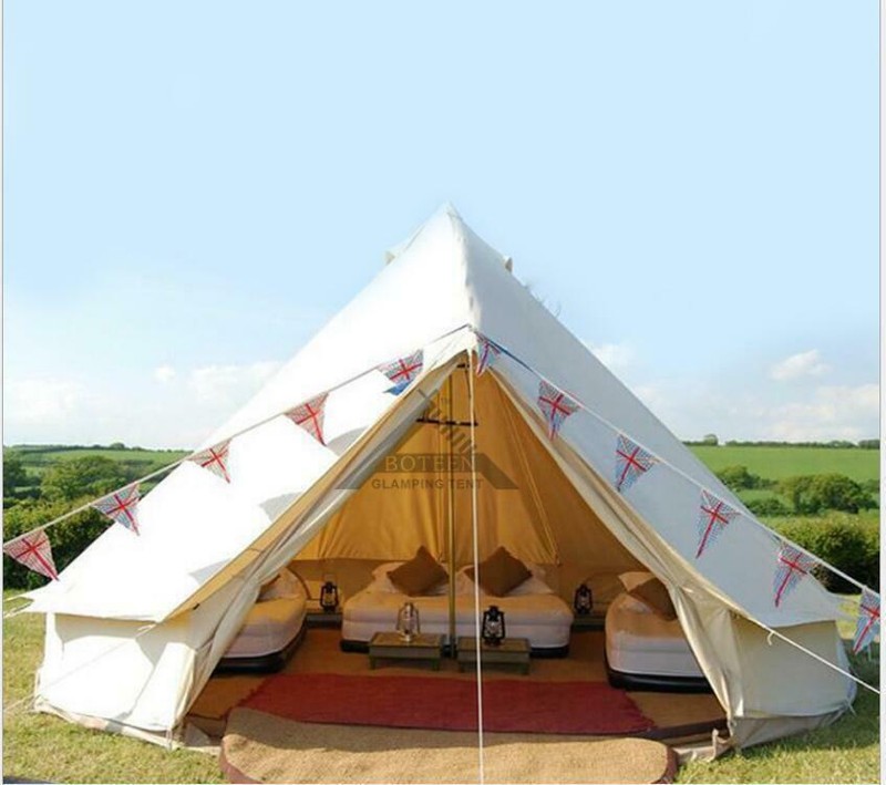 Outdoor Luxury Canvas Camping Bell Tent Survival Hunting Glamping 16FT(5M)