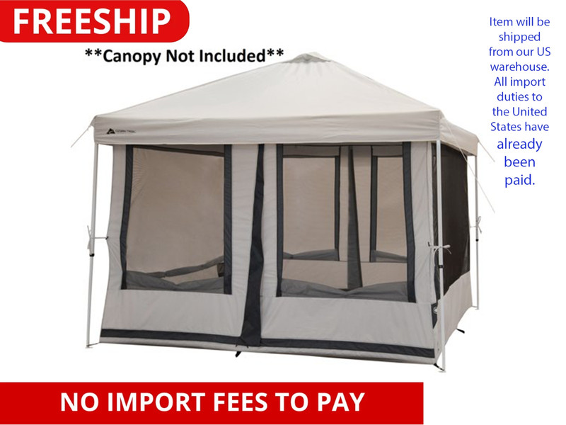 7-Person 2-in-1 Screen House Connect Tent with 2 Doors, Canopy Sold Separately