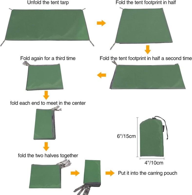 Multifunctional Camping Tarp 83"x95" - Lightweight & Water-Resistant Design gallery