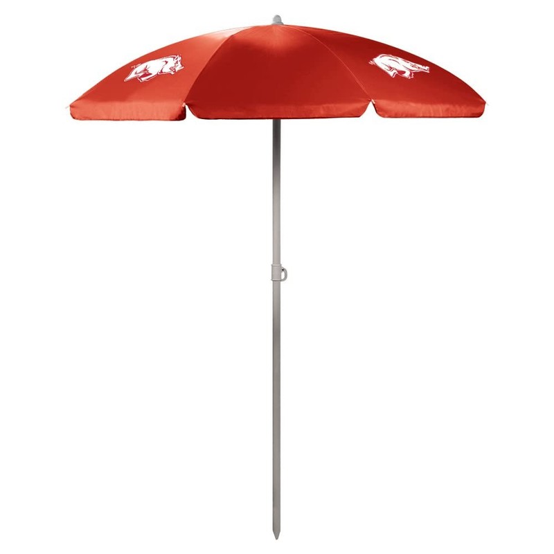 NCAA Arkansas Razorbacks Outdoor Canopy Sunshade Beach Umbrella 5.5′ – Small …