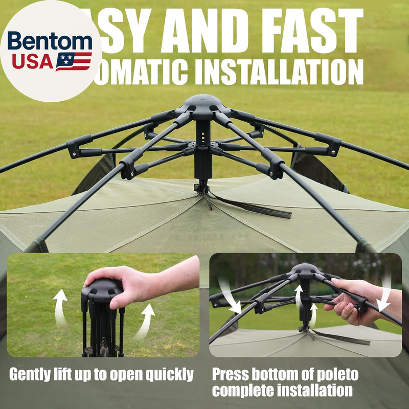2/3/4 Person Camping Tent - Instant Pop up Waterproof 2 Doors Tent with Easy Set gallery