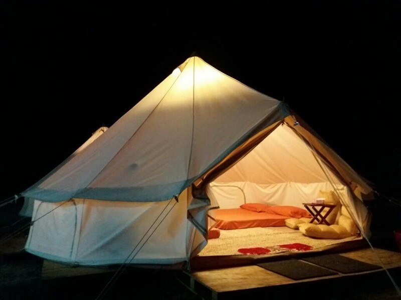 16ft Large Camping Tent Outdoor 8-10 Persons Family Waterproof Oxford Yurt Tent