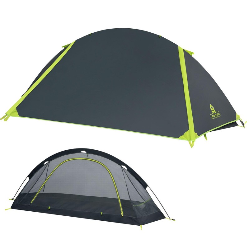 1 Person Backpacking Tent for Camping – Waterproof Windproof Camping Tents, L…