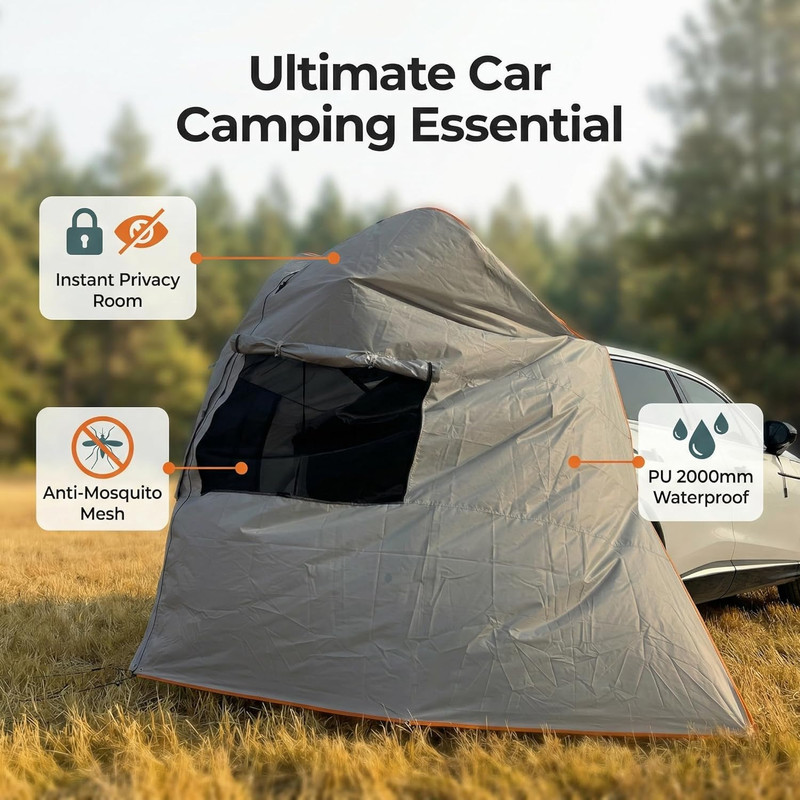 Instant Hatchback Cabana - Privacy Changing Room Tent for Car Camping gallery