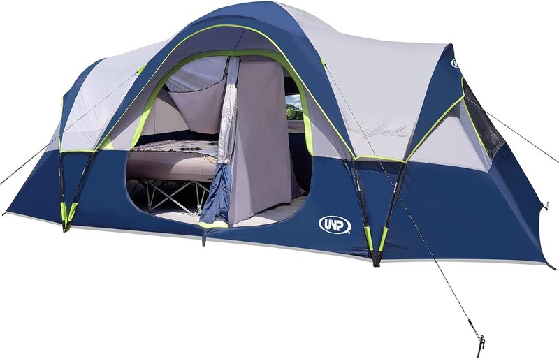 UNP Camping Tent 10 Person Family Double Layer 18x9ft