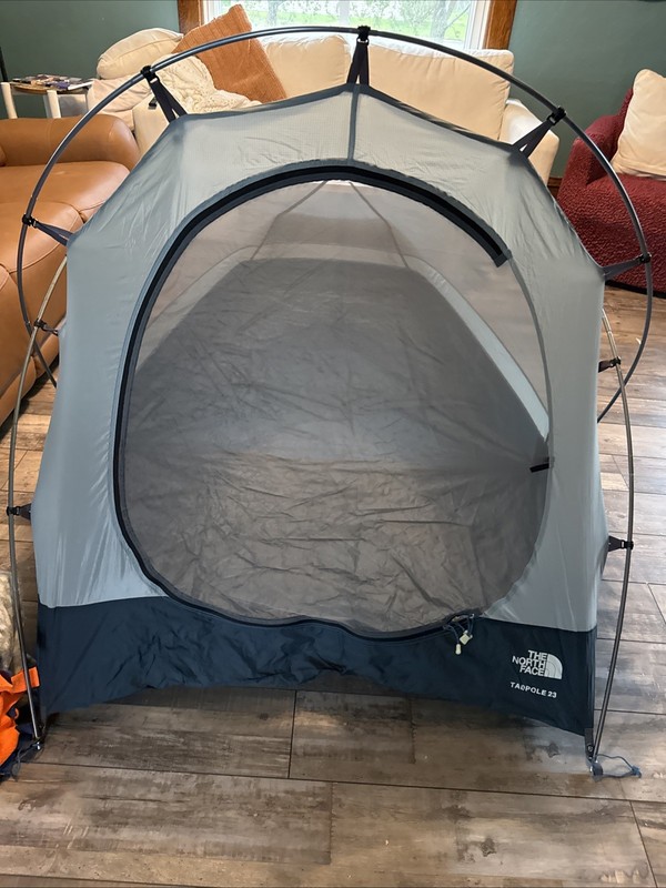 North Face Tadpole 23 Tent, Ground Cloth, Rain Fly, Gear Loft, Backpacking