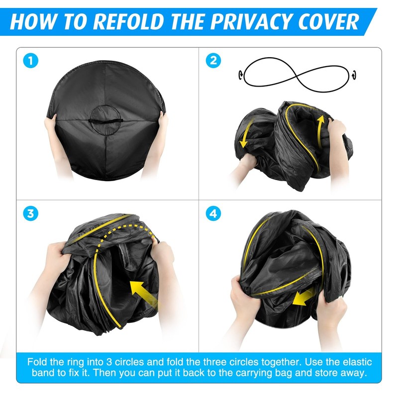 Pop Up Privacy Tent, Portable Outdoor Camping Bathroom Tent, Collapsible Shel... gallery