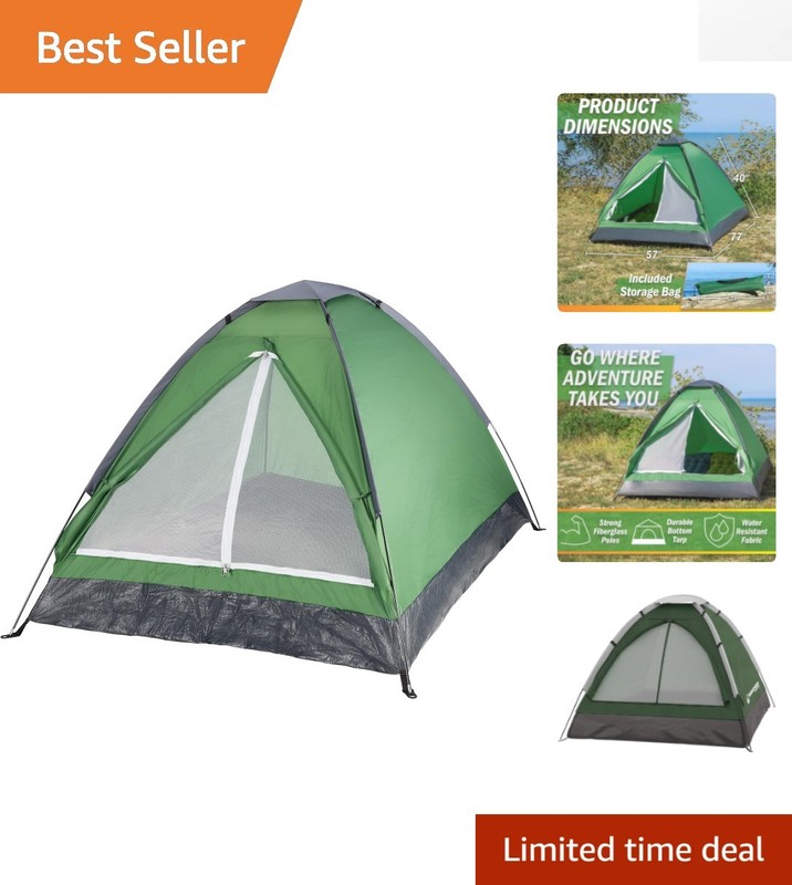 Compact & Lightweight 2-Person Dome Tent with Storage Pocket – Adventure Ready