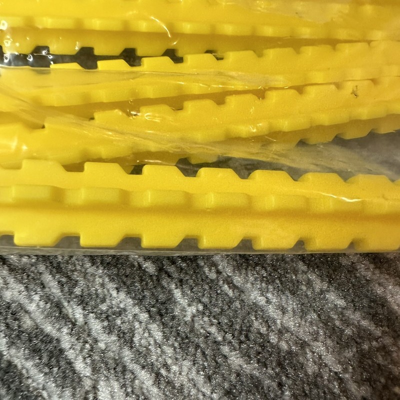 Yellow Plastic Tent Stakes Pack Of 7 Camping Peg Hooks 8.5” Anchor Blanket Tarps gallery