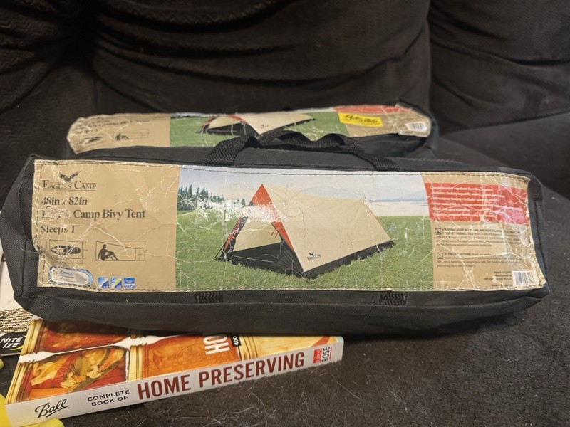 Eagles Camp 1 Person Bivy Tent ~ 48" x 82" ~ Ever Dry Water Repellent w/Bag -Z