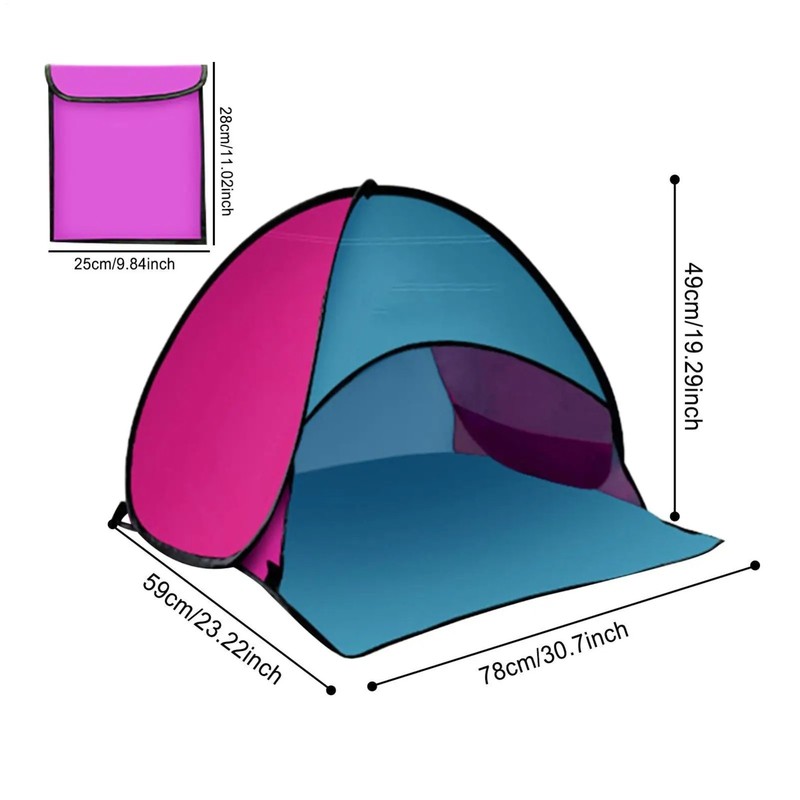 New Portable Sun Shelter Outdoor Mini Sunbathing Head Tent Portable Windproof Mi gallery
