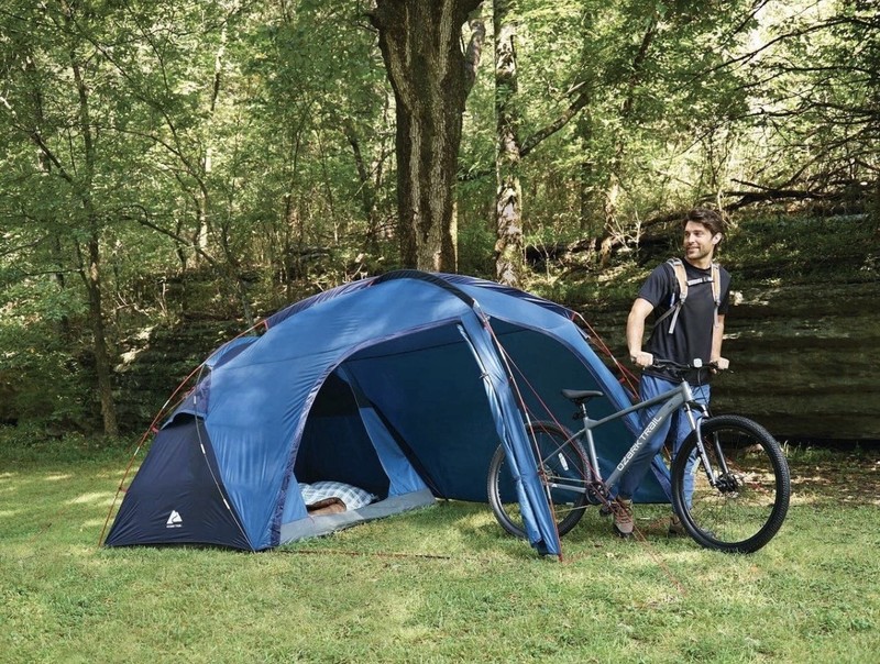 Ozark Trail 2 Person Tent with Oversized Vestibule, Blue - Brand New gallery