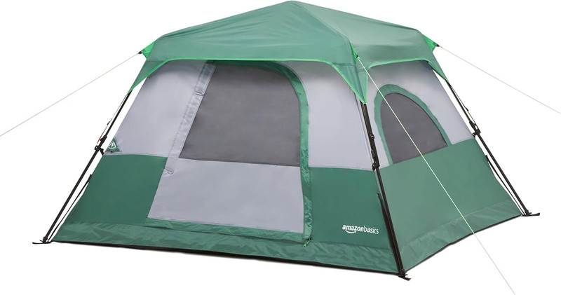 Instant Camping Tent with Rainfly, Weather-Resistant, Quick Setup
