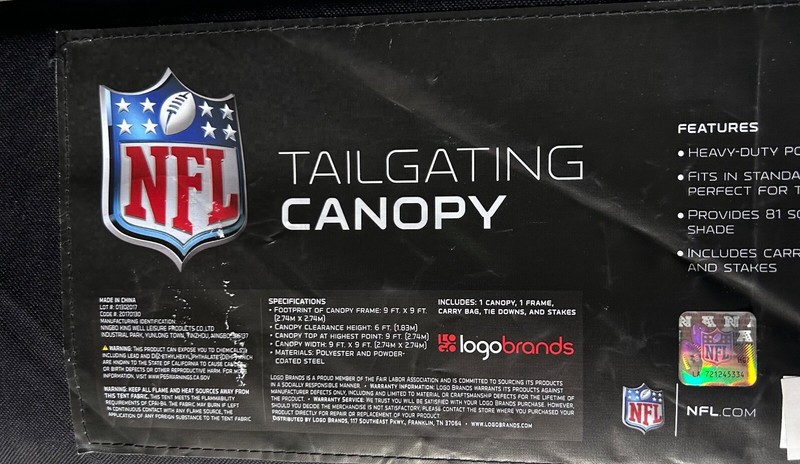 NEW Canopy NFL Teams Tailgating w/ Carrying Case Shelter Tent Tennessee Titans gallery