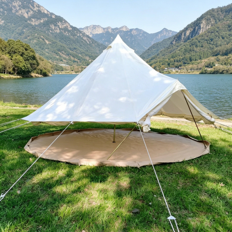 Outdoor 900D Oxford bell tent 5m waterproof luxury camping living gallery