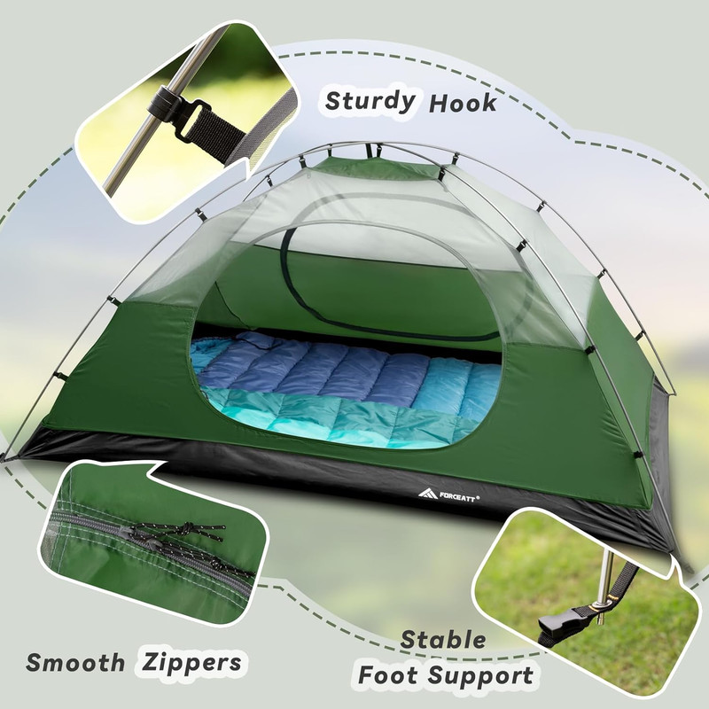 Forceatt Camping Tent 2/3/4 Person, Professional Waterproof & Windproof Lightwei gallery