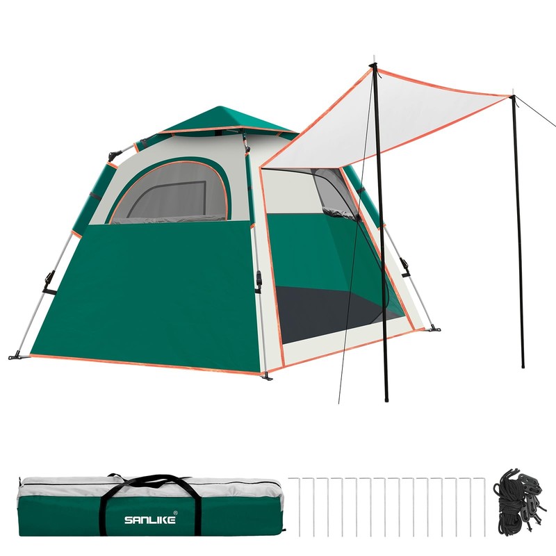 Lightweight 2/3/4 Person Instant Pop Up Camping Tent Portable Dome for Hiking