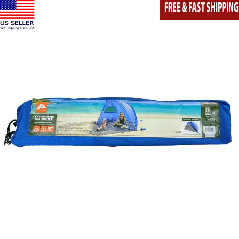 Privacy Sun Shelter UPF50 Fabric Sand Protection Windows Bag Carry Transport US