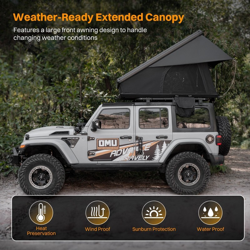 Roof Top Tent For Van Jeep SUV Truck Car Overland Tent Camping for 2-3 Person gallery