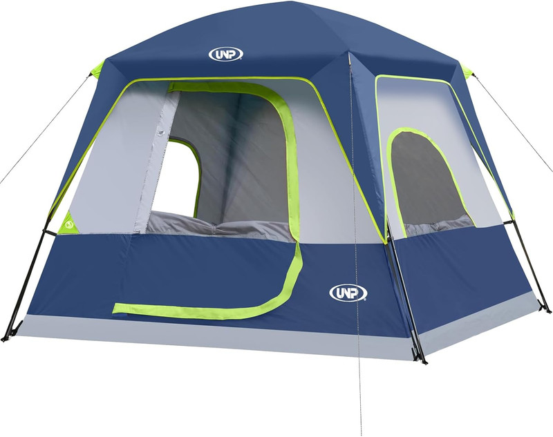 2/4/6/8 Person Tent, Portable Cabin Tent, Camping Tent 4-Person Easy Set Up, Wat