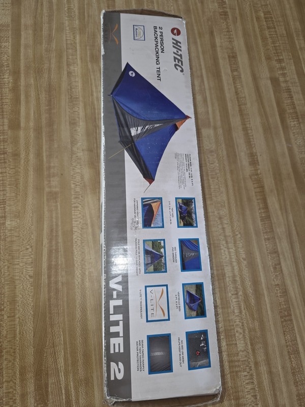 HI-TEC V-LITE 2 Technology 2 Person Backpacking Tent 3.5LBS 7FT 3IN X 5FT gallery