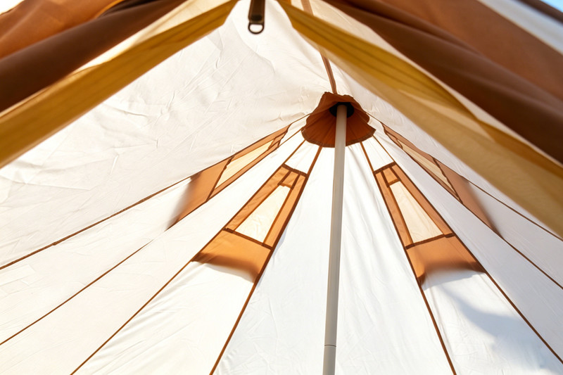 Oxford Bell Tent Yurt Tent Outdoor Glamping Camping Tent Canopy With Stove Jack gallery