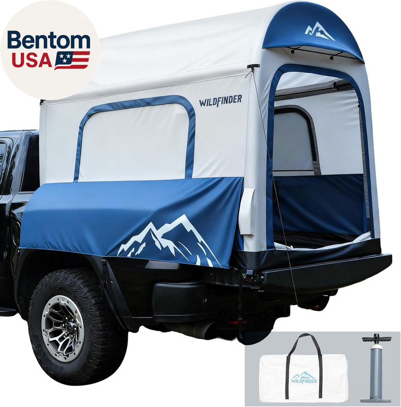 Inflatable Truck Bed Tent for Camping 5.5Ft-8Ft, PU 3000Mm Waterproof Pickup Tru