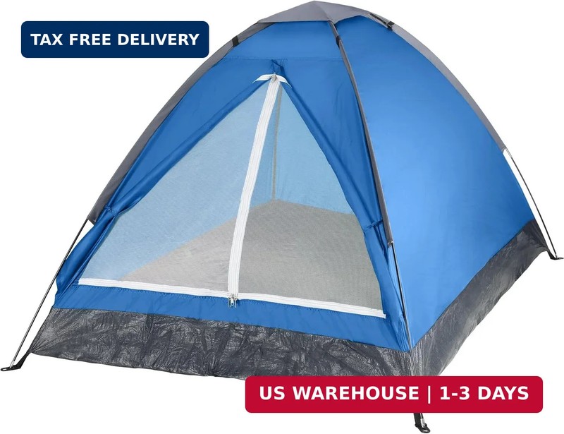 2 Person Outdoors Camping Tent with Rain Fly and Carrying Bag – Lightweight Outd