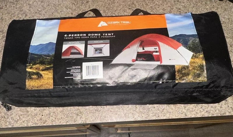 New Ozark Trail 4 Person Dome Tent Camping Outdoor Family Outings Picnic Hiking