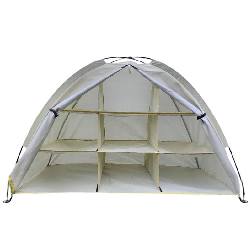 Portable 9 Shelf Storage Tent Perfect for Organizing Camping Shoes and Gear gallery