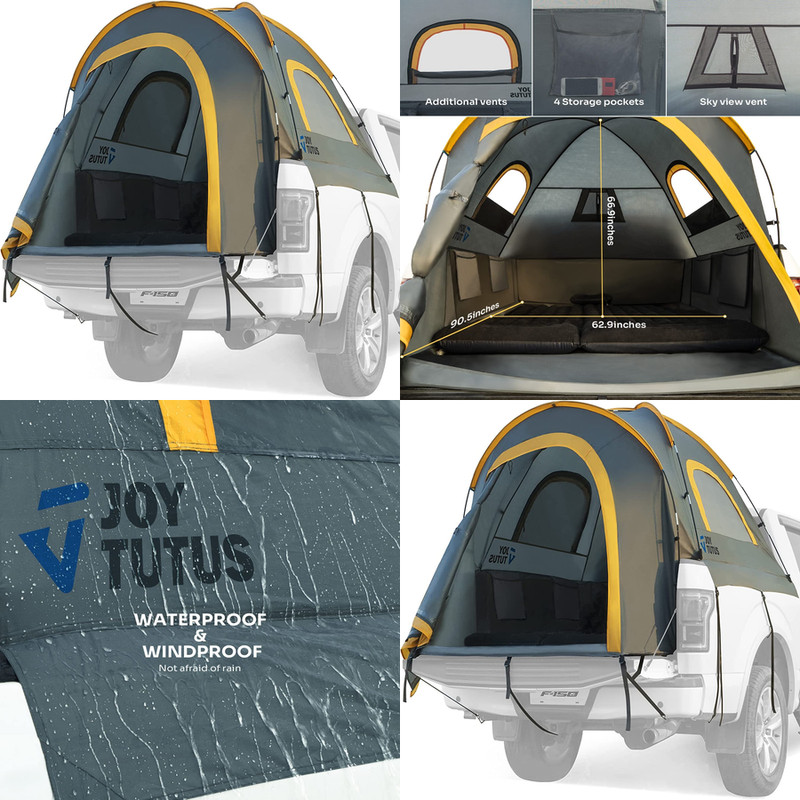 Tienda Campana Para 2 Personas Impermeable Refugio Portatil Cama Camion 5.5′-6′