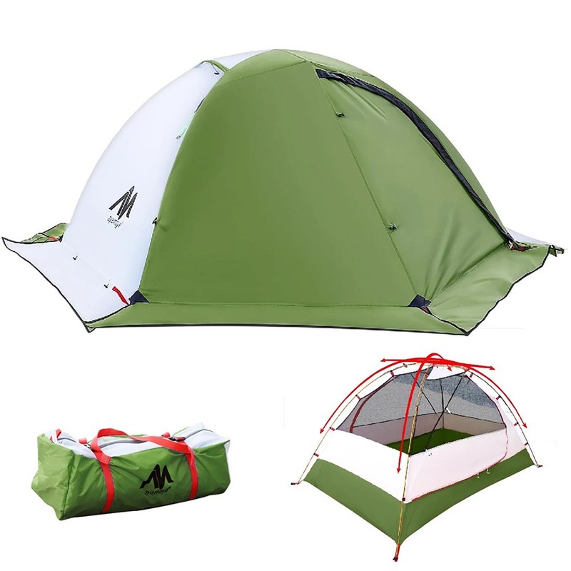 Ultralight 4 Season Backpacking Camping Tent 2 Person Winter Hiking Tent