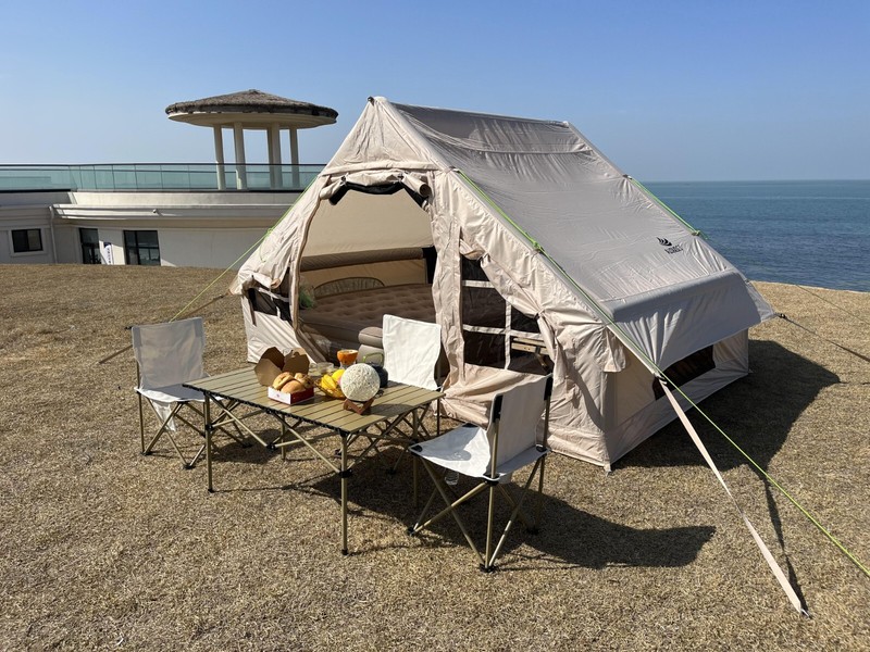 Aisunss Inflatable Outdoor Camping Tent Family 3-4 persons Easy Set up glamping gallery
