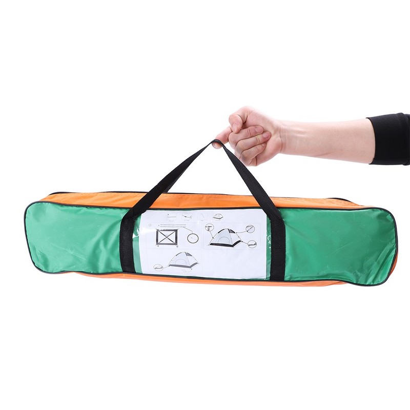 2-Person Double Door Camping Dome Tent Orange & Green Hot Sale gallery