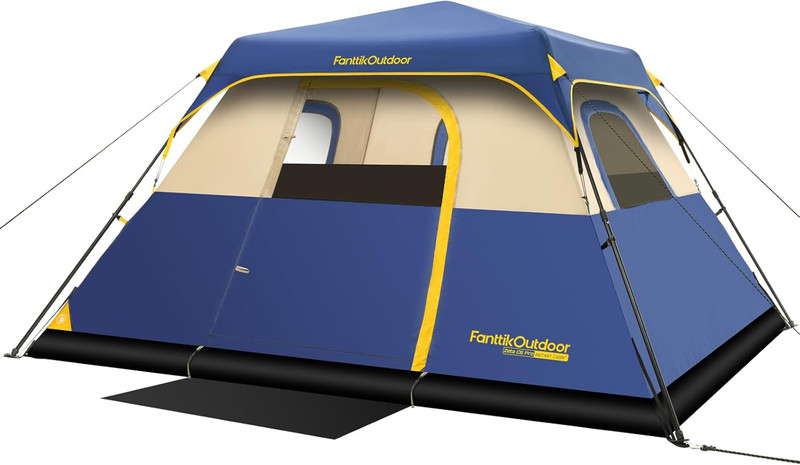 Fanttikoutdoor Camping Tent 4/6/8/10 Person Instant Cabin Tent Setup in 60 Secon
