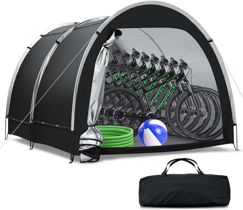 Large Waterproof Outdoor Storage Tent for Bikes, Mowers & Tools