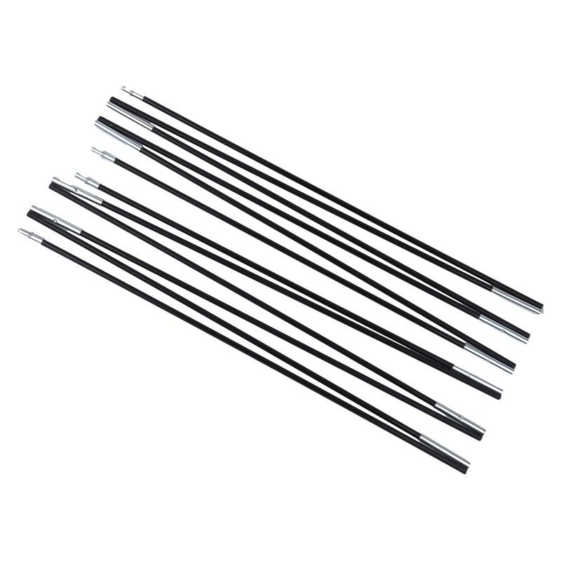 Hassle-Free Assembly Tent Rod Awning Frames Kit Camping Glass Fiber 10ft gallery