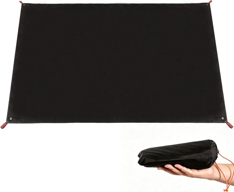 Waterproof Camping Tent Tarp 55"x87" - Durable & Lightweight gallery