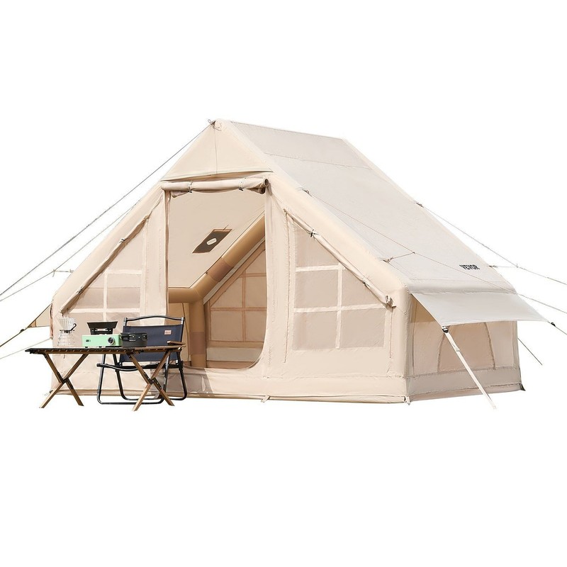 Inflatable Tent for Camping 3-5 Person Glamping Tent with Pump Easy Set up