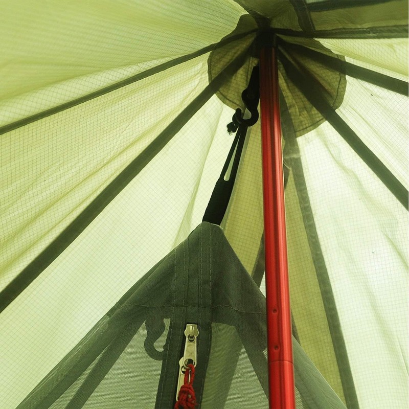 4 Persons 5lb Lightweight Tipi Hot Tents with Stove Jack, 7'3" Standing Room gallery