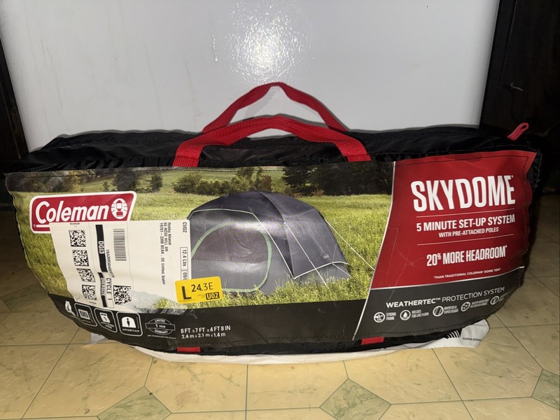 Coleman Skydome 4 Person Tent with WeatherTec System – Evergreen (2000035801)