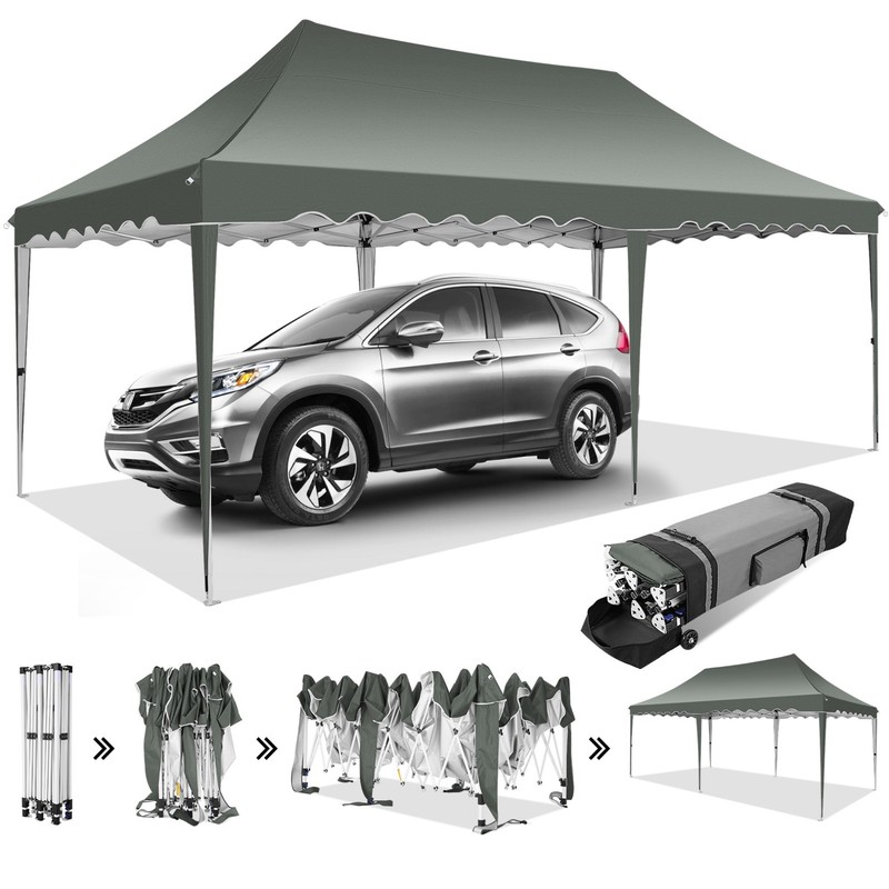 10x20 EZ Pop Up Outdoor Canopy Tent Folding Outdoor Party Tent Shade Shelter！ gallery