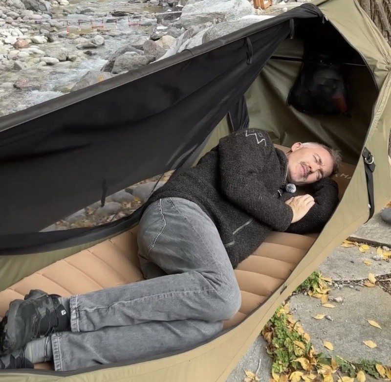 Haven Safari Hammock & Waterproof Rain fly W/True Level Insulated Mattress *New* gallery