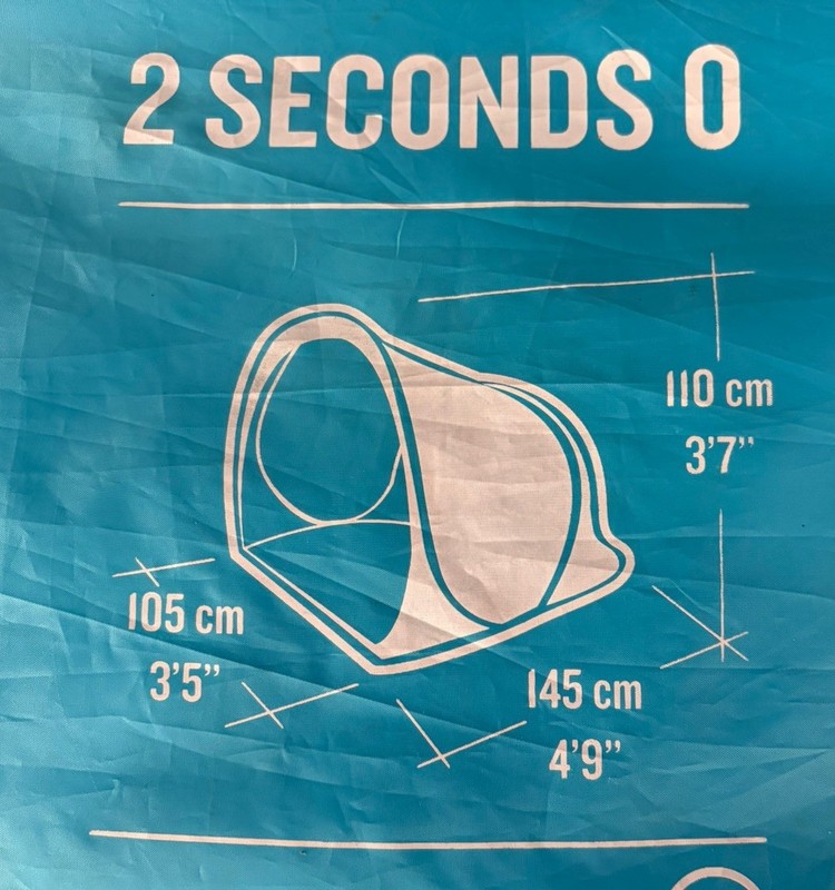 Quechua (decathlon) 2 seconds blue pop-up sunshade tent - 145 x 110 x 105 cm gallery